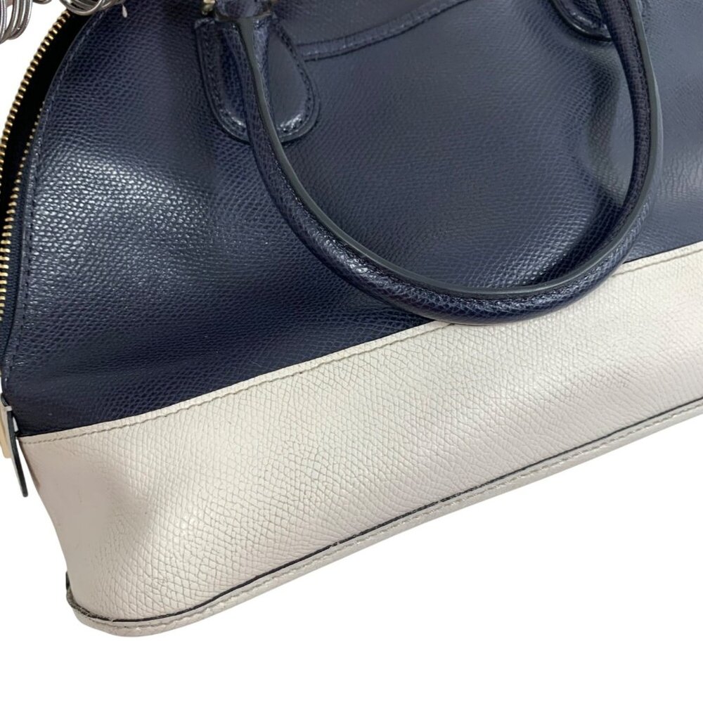 COACH Cora Crossgrain Domed Satchel F34491 Midnight/Chalk + Hang Tag *NO STRAP - Picture 13 of 13